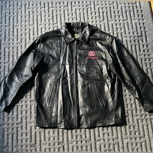 Vintage 90’s Montreal Canadians Stormtech classics genuine leather jacket